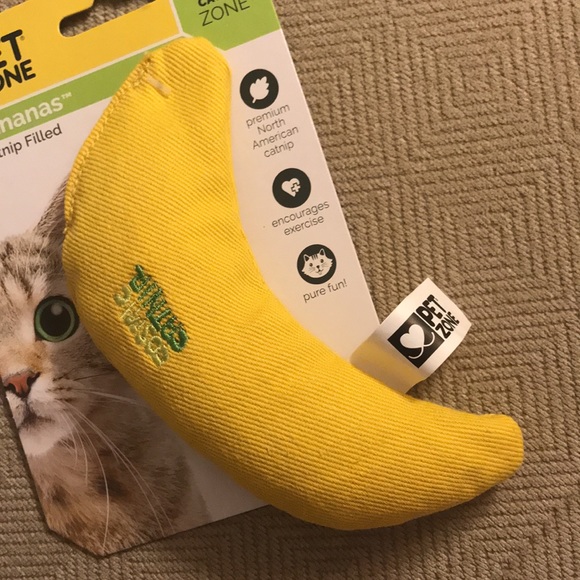 Pet Zone Cat Pet Zone Go Bananas Catnip Filled Banana Cat Toy